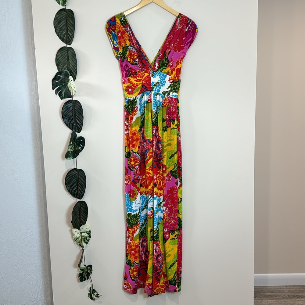 Trashy Diva Jumpsuit Size 0 Psychedelic Dragons Hepburn Multicolor Pink Yellow - Picture 8 of 10